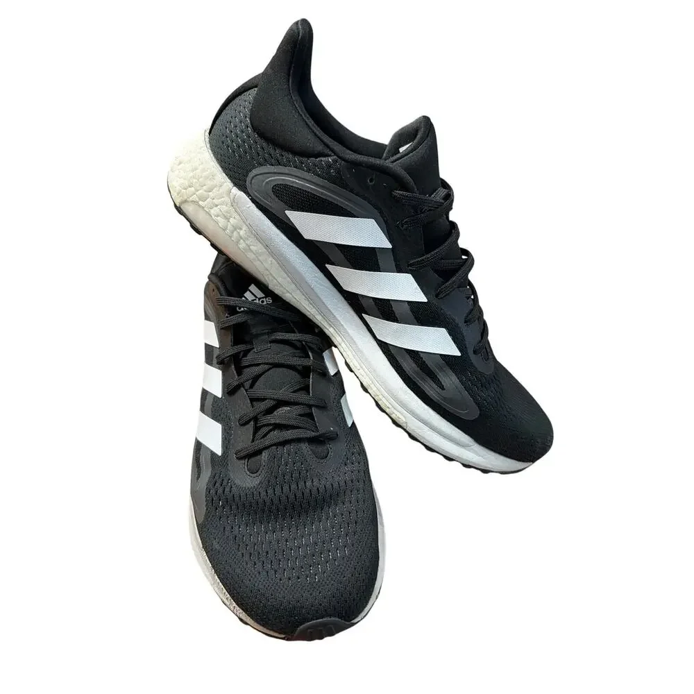 Adidas Men's Solar Glide 4 Black & White Running Sneakers Shoes Size 13